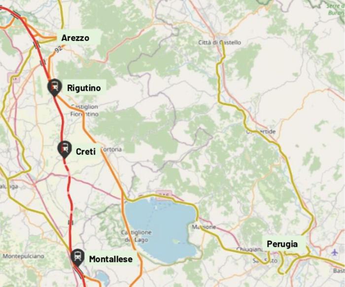 Ministero decide sito per stazione alta velocit&agrave; Medioetruria a Rigutino o Creti