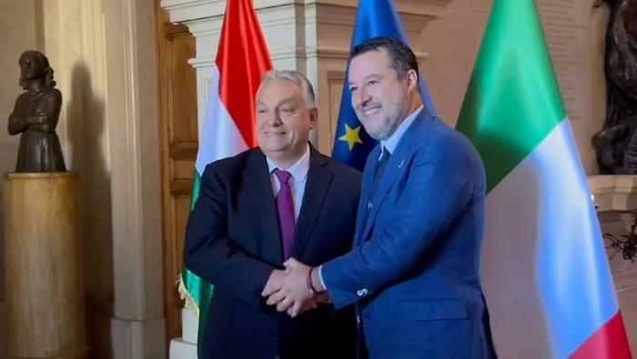 Salvini incontra Orban "Dura critica a Green Deal e a politiche suicide Ue"