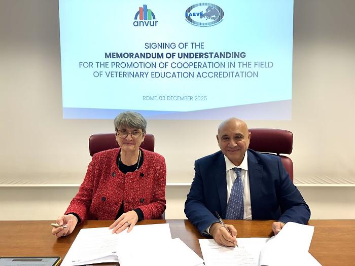 ANVUR-EAEVE: un'intesa per la valutazione della qualità in Medicina Veterinaria