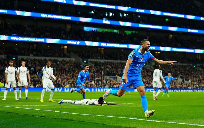 All'Atletico Madrid basta l'andata: ko 3-2 in casa Tottenham ma quarti centrati