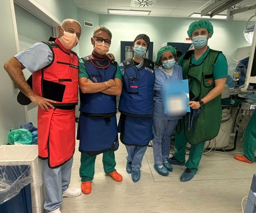 L'equipe del reparto Cardiologia