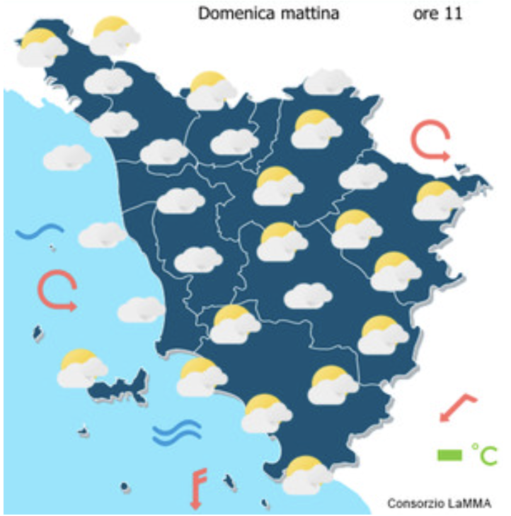 meteo Lamma domenica 1 febbraio